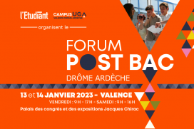 Forum Post-Bac Drôme-Ardèche : vendredi 13 et samedi 14 janvier à Valence !